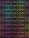 Aztec tribal mexican pattern