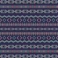 Aztec tribal seamless pattern geometric elements Royalty Free Stock Photo