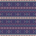 Aztec tribal seamless pattern geometric elements Royalty Free Stock Photo