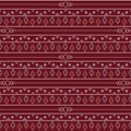 Aztec tribal seamless pattern with geometric shapes