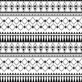 Aztec tribal seamless pattern vector illustration ready for fashion textile print Royalty Free Stock Photo