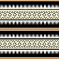 Aztec tribal seamless pattern vector illustration ready for fashion textile print Royalty Free Stock Photo