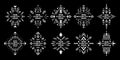 Aztec vector elements. Set of ethnic ornaments. Royalty Free Stock Photo