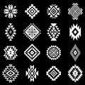 Aztec vector elements. Set of ethnic ornaments. Royalty Free Stock Photo