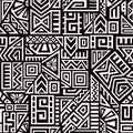 Aztec Vector Seamless Pattern Royalty Free Stock Photo