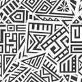 Aztec Vector Seamless Pattern Royalty Free Stock Photo