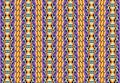 Aztecs seamless pattern on hot color Royalty Free Stock Photo