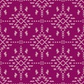 Aztecs seamless pattern. Tribal ethnic ornament. Geometric abstract background.