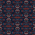 Aztecs seamless pattern. Tribal ethnic ornament. Geometric abstract background