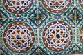 Azulejo ceramic in Monserrate palace, Sintra, Portugal