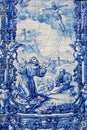Azulejo Tile Painting in Porto Portugal Royalty Free Stock Photo