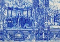 Azulejo Tile Painting in Porto Portugal Royalty Free Stock Photo