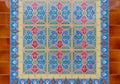 Azulejo portuguese ceramic tiles background