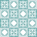 Azulejo seamless pattern stylish trendy ceramic tile design element for kitchen