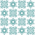 Azulejo seamless pattern stylish trendy ceramic tile design element for kitchen