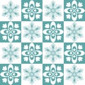 Azulejo seamless pattern stylish trendy ceramic tile design element for kitchen