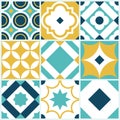 Azulejo seamless tile pattern.