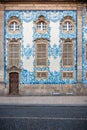 Azulejo stunning ceramic light blue wall tiles in Porto Portugal