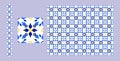 Azulejos Portuguese tile floor pattern