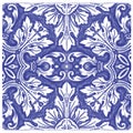 Azulejos Portuguese watercolor