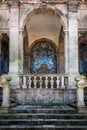 Azulejos of the secondary entrance of the Se Cathedral in Porto Royalty Free Stock Photo