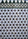 Azulejos tiles of Alcazar Seville. Al Andalus Arab pattern decoration