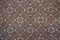 Azulejos with unicolorous brown ornament Royalty Free Stock Photo