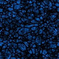 Azure blue cosmic cells. Vector illustration seamless pattern background Royalty Free Stock Photo