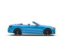 Azure blue modern classy cabriolet car