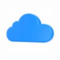Azure cloud computing symbol illustration on transparent background Royalty Free Stock Photo
