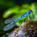 Azure damselfly (Coenagrion puella) Made With Generative AI illustration