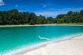 Azure lake in central Poland. Royalty Free Stock Photo