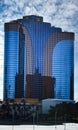 Azure Marvel: Captivating Blue Commercial Building in the Heart of Las Vegas