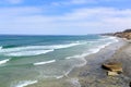 Azure Shore of Solana Beach, CA Royalty Free Stock Photo