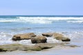 Azure Shore of Solana Beach, CA Royalty Free Stock Photo