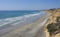 Azure Shore of Solana Beach, CA Royalty Free Stock Photo