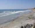 Azure Shore of Solana Beach, CA Royalty Free Stock Photo