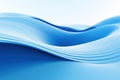 Azure Symphony, Abstract Background with Curved Blue Lines