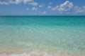 Azure water and blue sky on Grace Bay Beach in the Turks and Caicos Royalty Free Stock Photo