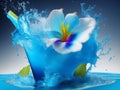 Azure Waters: Stunning Blue Hawaii Splash Artwork
