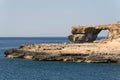 Azure Window Dwejra Window the island of Gozo in Malta Dwejra Bay close to the Inland Sea and Fungus Rock Royalty Free Stock Photo