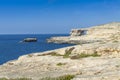 Azure Window, famous stone arch on Gozo island, Malta Royalty Free Stock Photo