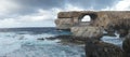 Azure Window, famous stone arch on Gozo island, Malta