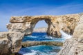 The Azure Window on the island of Gozo, Malta Royalty Free Stock Photo