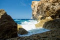 Azure window missing, Gozo, Malta Royalty Free Stock Photo