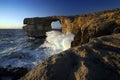 Azure Window at Sunset, Gozo Island, Malta Royalty Free Stock Photo