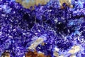 azurite blue mineral texture Royalty Free Stock Photo