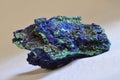 Azurite Malachite Crystal Royalty Free Stock Photo