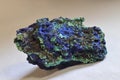 Azurite Malachite stones. Royalty Free Stock Photo