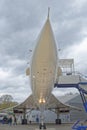 Concorde supersonic plane at brooklands, uk